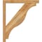 Ekena Millwork Funston Block Rough Sawn Bracket w/ Offset Brace, Western Red Cedar, 4"W x 26"D x 30"H BKT0402X26X30FST05RWR - alternate 3